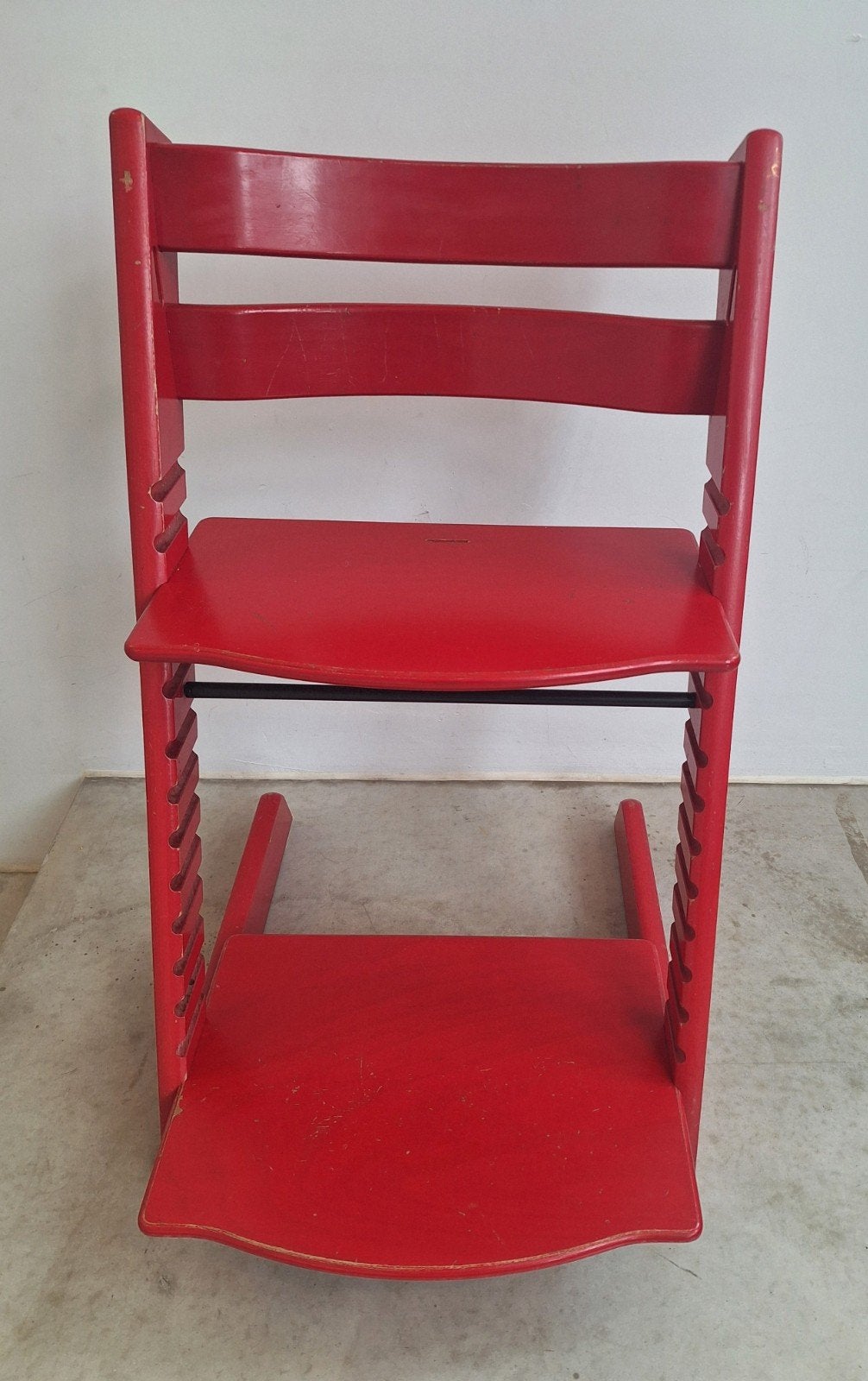 Tripp Trapp Rouge, Enlèvement, Utilisé, Chaise évolutive, Coulissant
