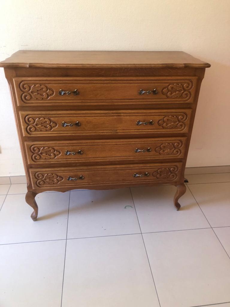 Commode en chêne Louis XV, Ophalen, Zo goed als nieuw, Eikenhout