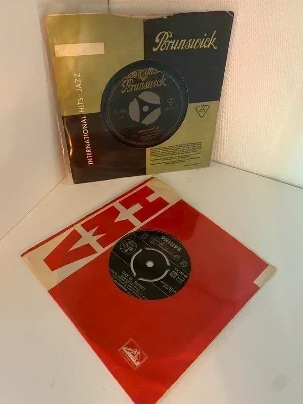 Louis Armstrong 2 singles 1956 & 1958, Envoi, Utilisé, Jazz et Blues