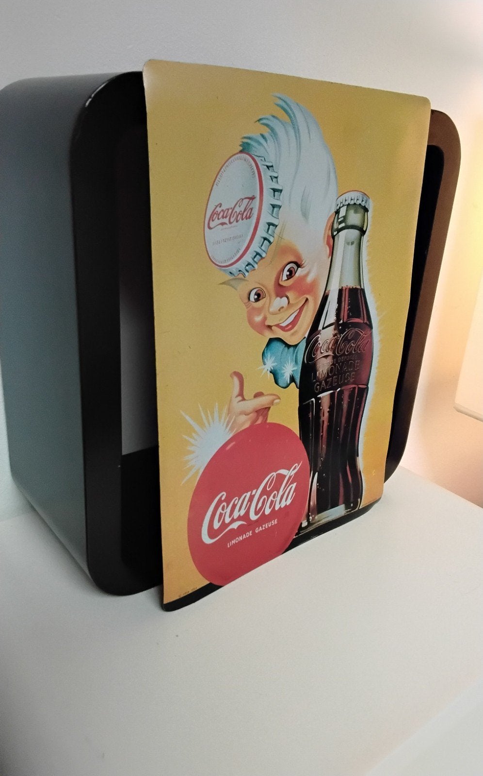 Assiette publicitaire vintage Coca-Cola Sprite Boy — 15x21cm, Collections, Marques & Objets publicitaires, Enlèvement ou Envoi