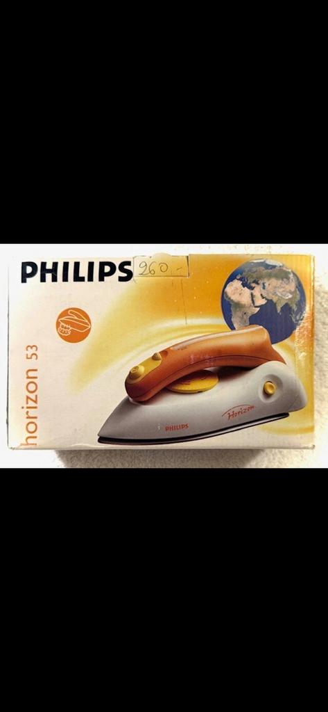 Vintage Philips Horizon 53 reisstrijkijzer – compleet., Ophalen of Verzenden