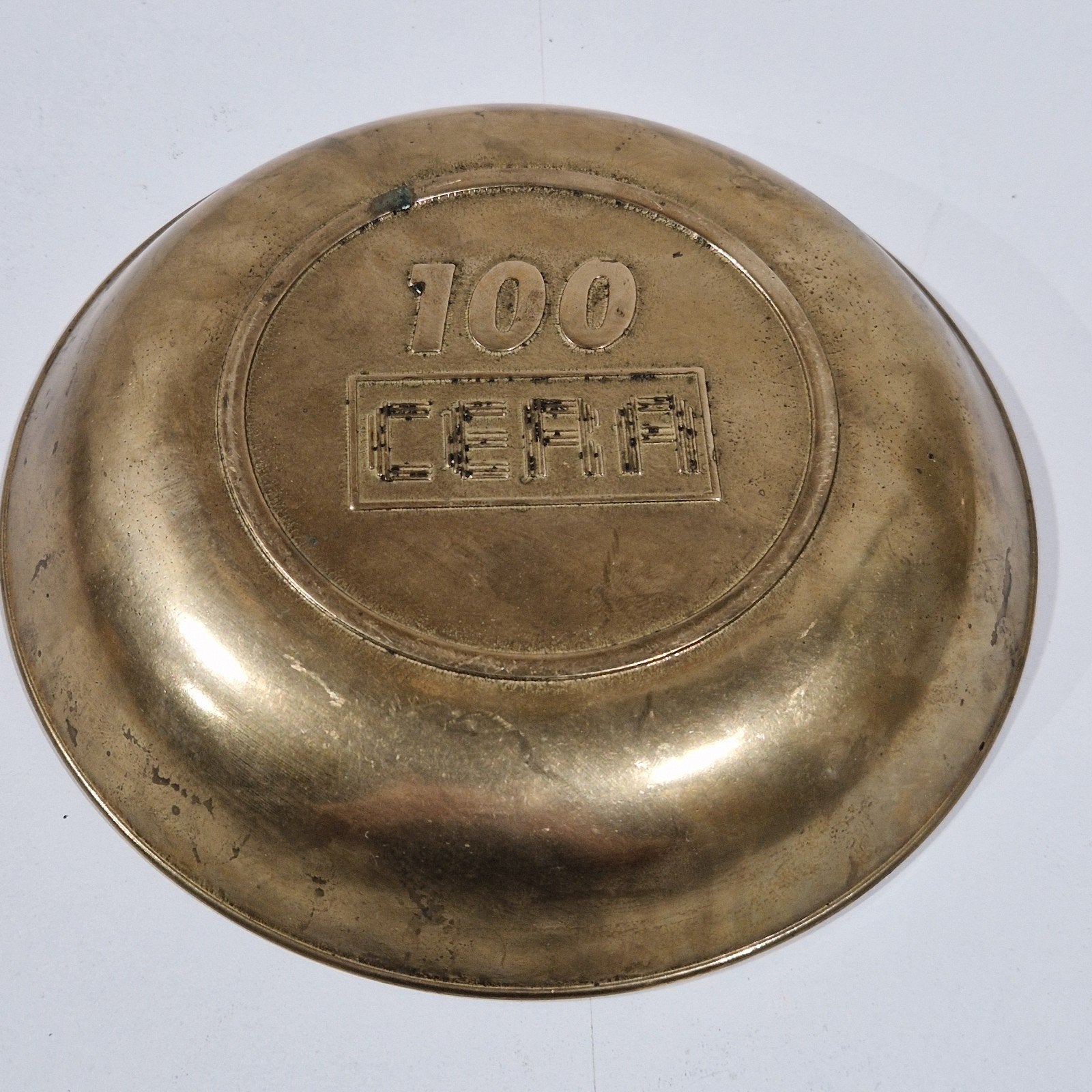 cera 100 jaar jubileum messing schaal , bank kbc, Ophalen of Verzenden, Koper