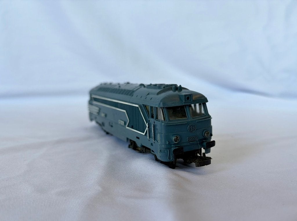 Locomotive SNCF bleue mod 208036L HO, Analogique, Enlèvement ou Envoi, Locomotive, Lima