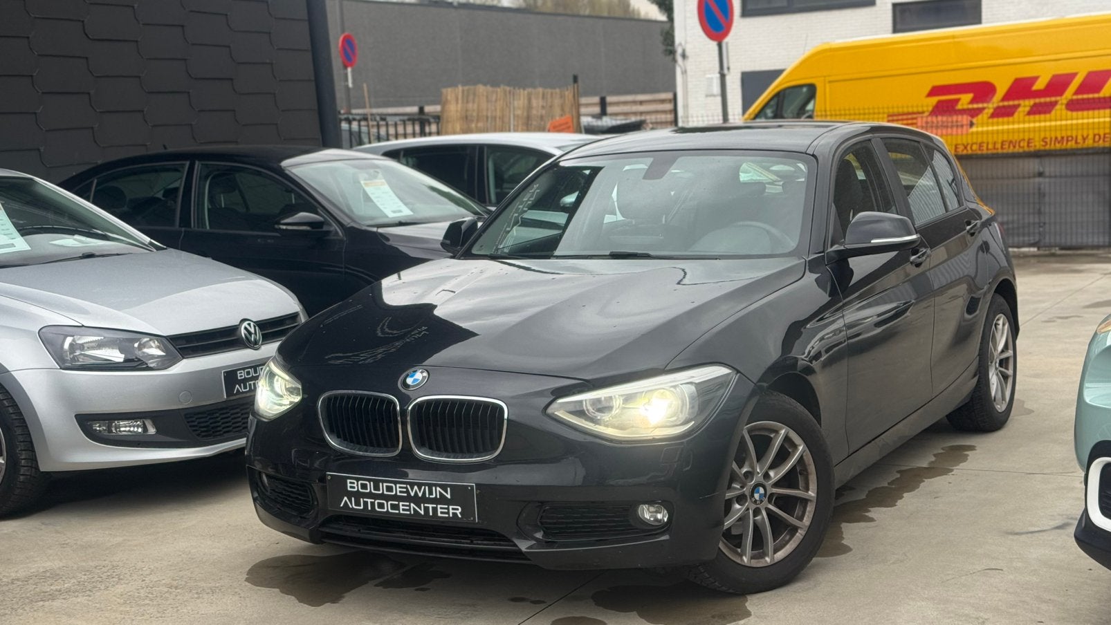 Bmw 1 Serie 116i 1.6Benzine  2014 170.xxxkm Garantie, Auto's, BMW, Electronic Stability Program (ESP), Zwart, Zwart, 5 deurs