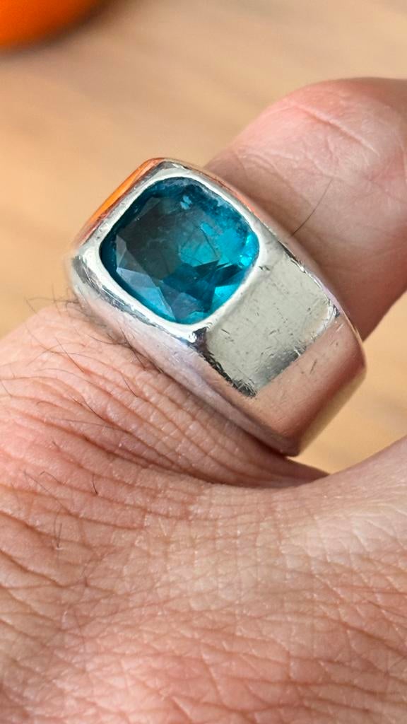 Bague argent vintage, Enlèvement ou Envoi, Comme neuf, Argent, Argent