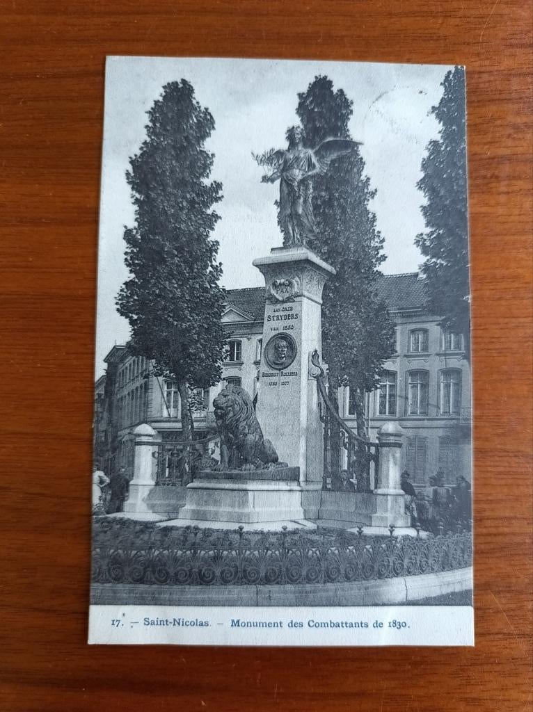 Sint-Niklaas Monument oud-strijders 1830, Verzamelen, Postkaarten | België, Ophalen of Verzenden