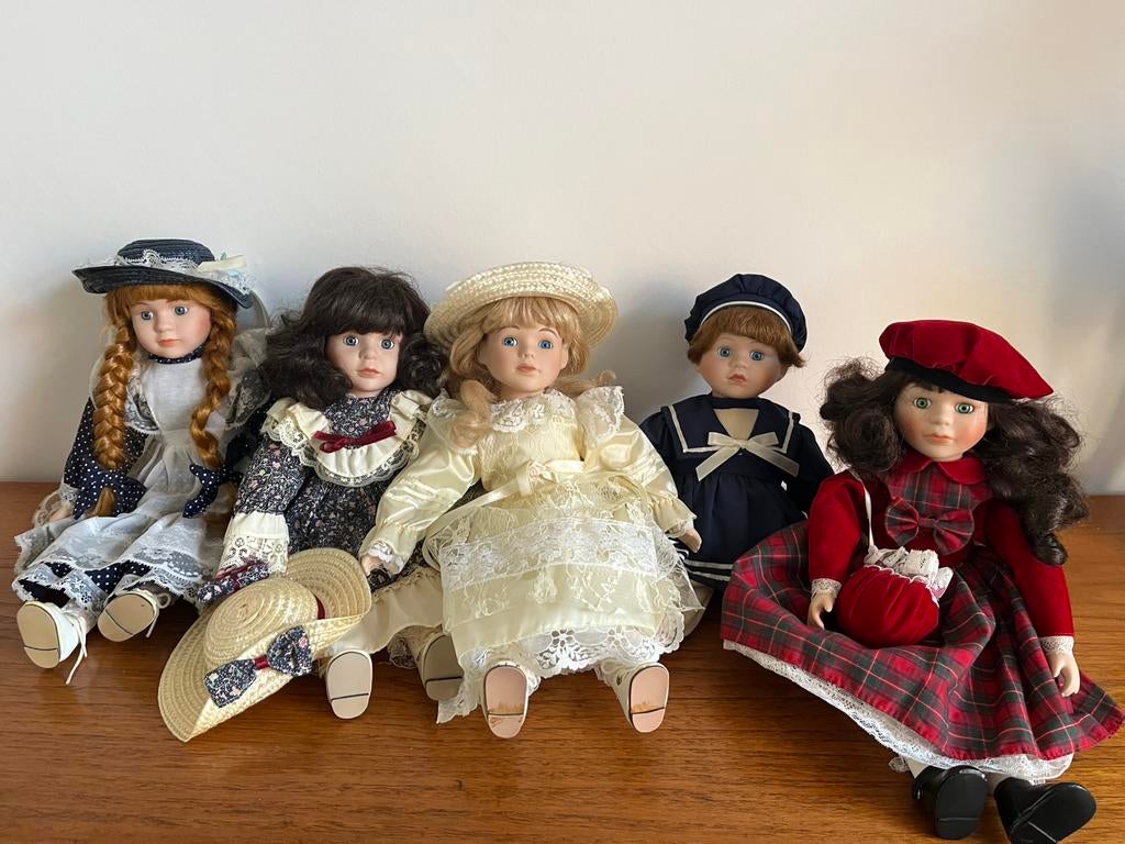 Set vintage dolls Promenade, Verzamelen, Poppen, Ophalen, Zo goed als nieuw, Fashion Doll