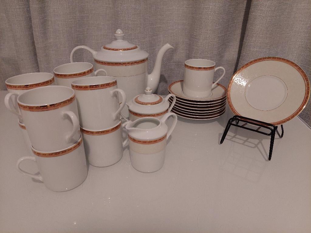 Service à café Remi Delinières en porcelaine fine de Limoges, Antiquités & Art, Enlèvement