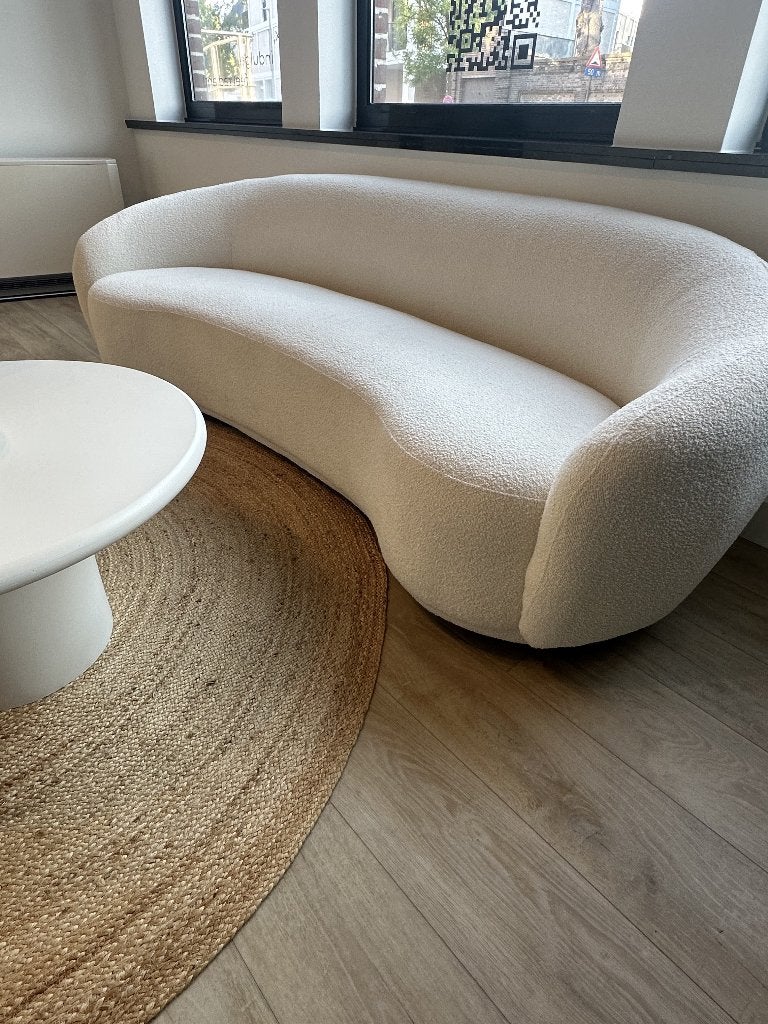Fauteuil en peluche 3 places, Maison & Meubles, Comme neuf, Enlèvement, Tissus, Trois personnes