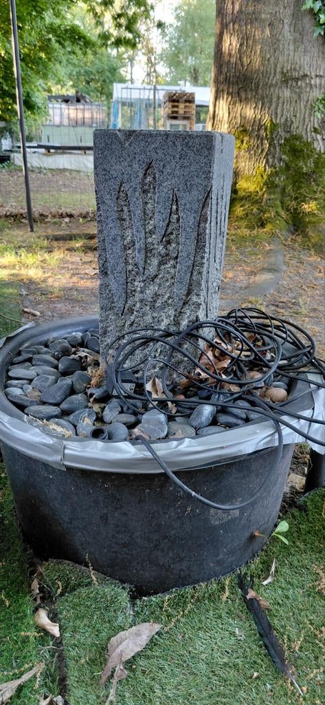 Modern Granieten Waterornament - Complete Set met Reservoir, Tuin en Terras, Ophalen, Gebruikt, Kunststof, Waterornament