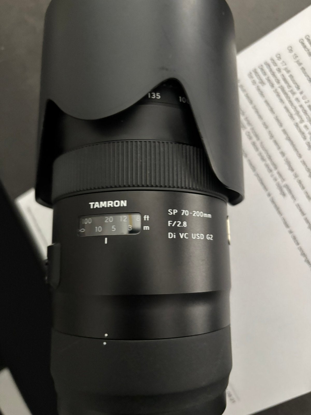 "Tamron SP 70-200mm F/2.8 Di VC USD G2 Canon EF, Ophalen, Canon, Autofocus, Zo goed als nieuw
