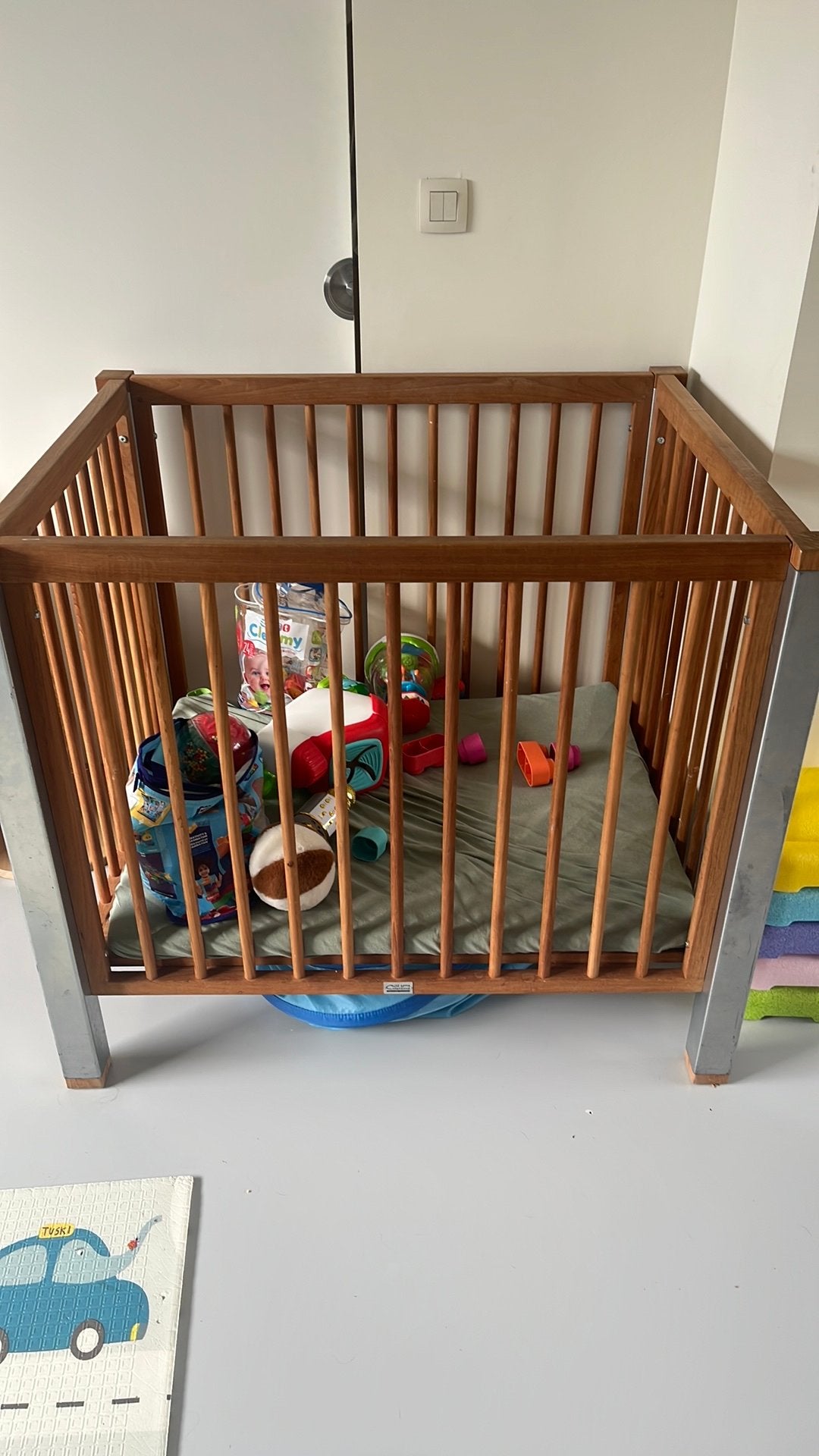 Parc pour bébés, Enfants & Bébés, Enlèvement, Utilisé, Rectangulaire, Réglable en hauteur