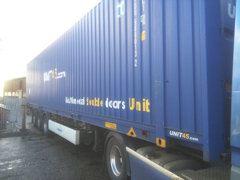 zeecontainer 45 ft, Ophalen