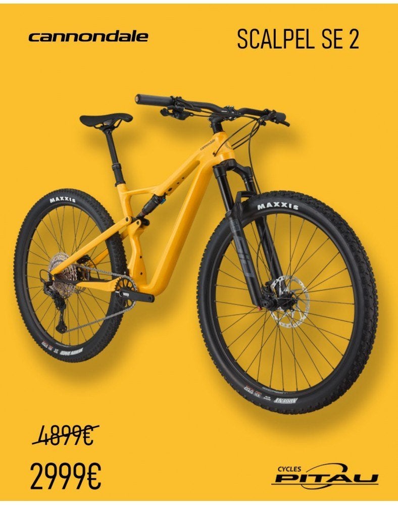 Scalpel Cannondale SE2 - NOUVEAU, Vélos & Vélomoteurs, Neuf, Autres marques, Enlèvement ou Envoi, Frein à disque
