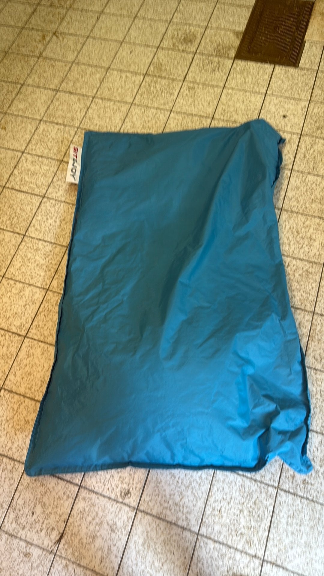 Sit&Joy Blue Giant Ottoman - Vloerkussen, Ophalen, Zo goed als nieuw, Blauw, Zitzak