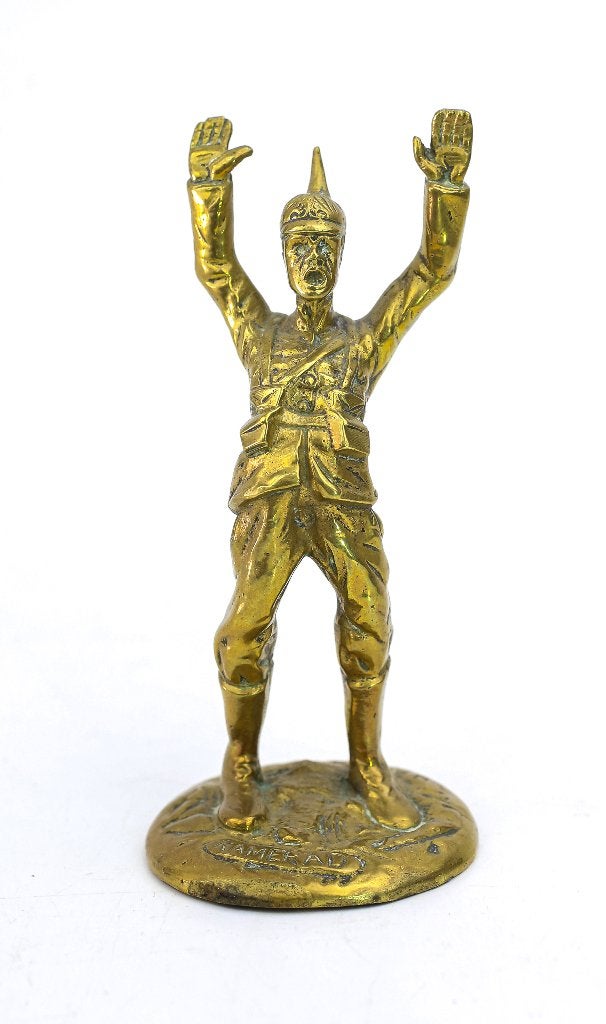militaria sculptuur 'kamerad', Verzamelen, Ophalen of Verzenden, Landmacht, Miniatuur of Beeldje