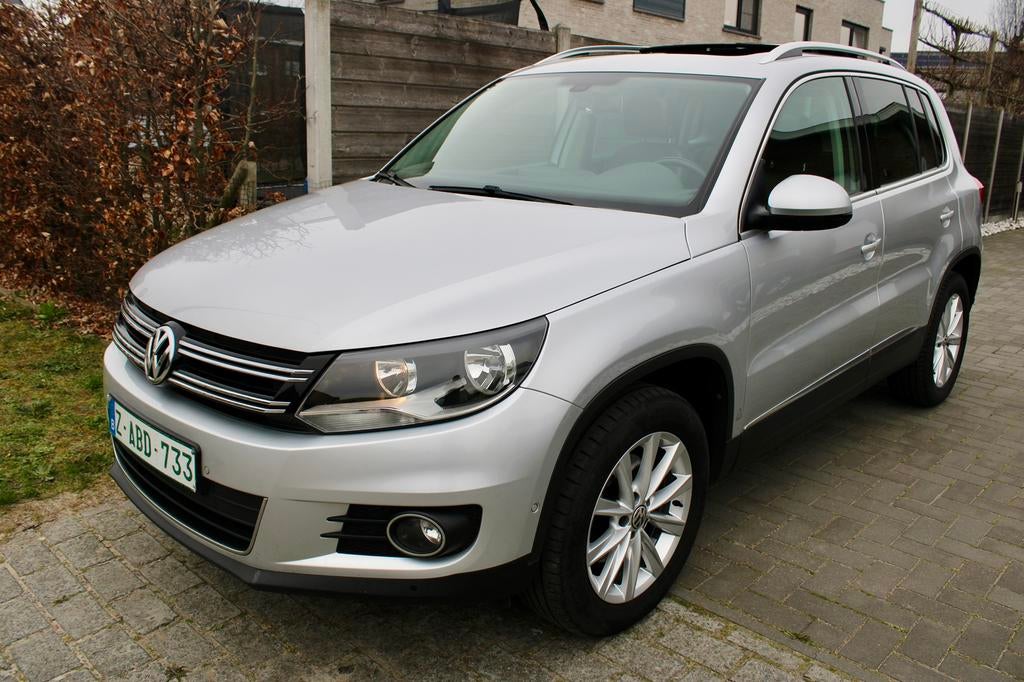 VOLKSWAGEN TIGUAN 1.4 BENZINE | AUTOMATIC DSG | GARANTIE, Automaat, USB, Zwart, Leder