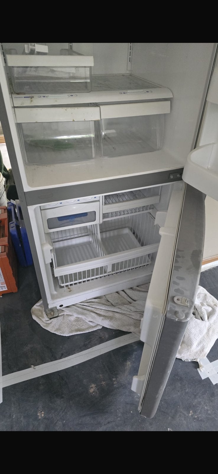 Koelkast + vriezer, Electroménager, Congélateurs, Congélateur, 160 cm ou plus, Enlèvement, Utilisé