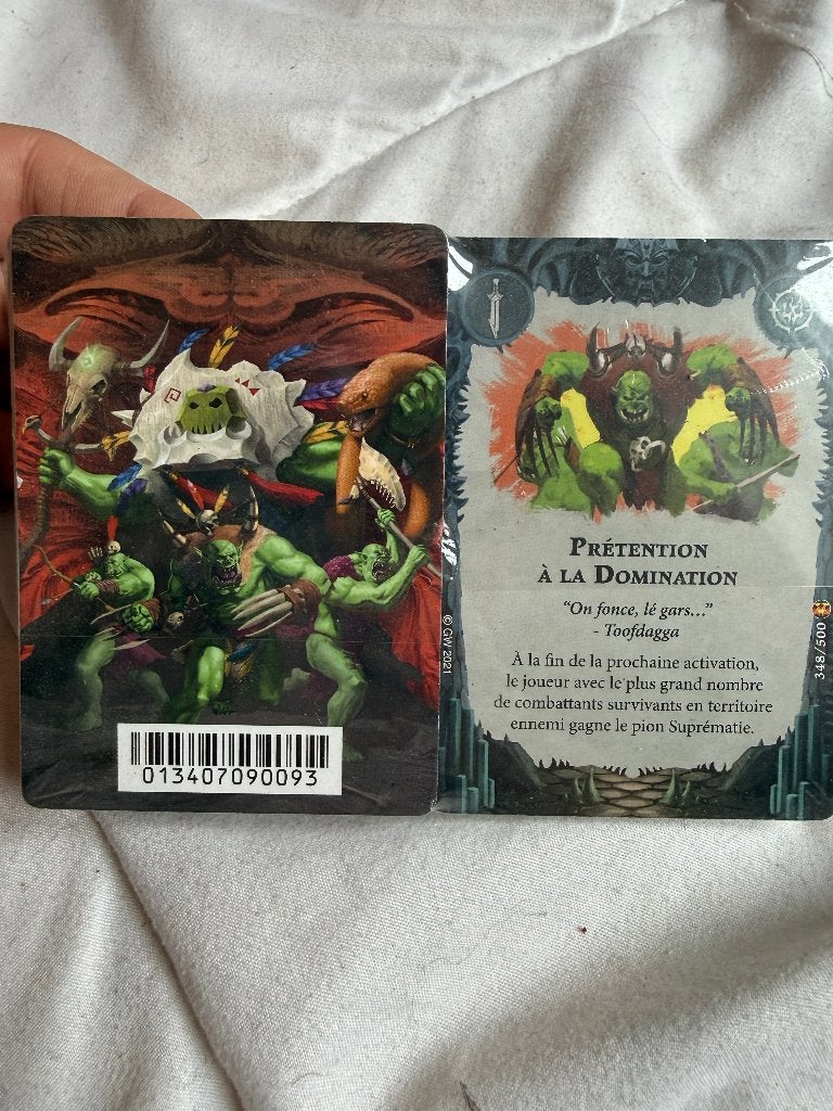 Warhammer Underworlds lot de cartes Pouvoir Objectif, Enlèvement ou Envoi, Utilisé, Warhammer, Accessoires