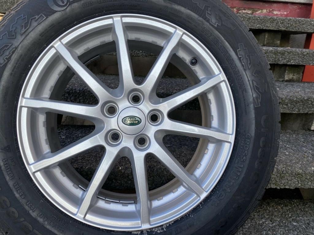17'' velgen + 4 goede zomerbanden 225/65R17 -EVOQUE SPORT, Auto-onderdelen, Banden en Velgen, Gebruikt, Banden en Velgen, 17 inch