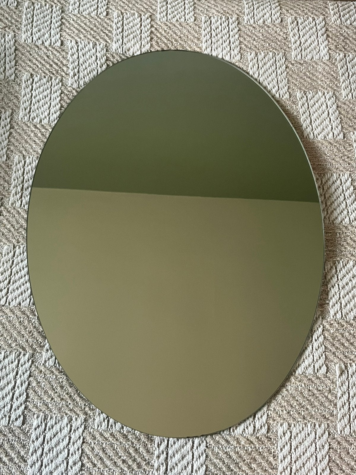 Miroir ovale, Maison & Meubles, Accessoires pour la Maison | Miroirs, Moins de 100 cm, Enlèvement, Utilisé, Ovale