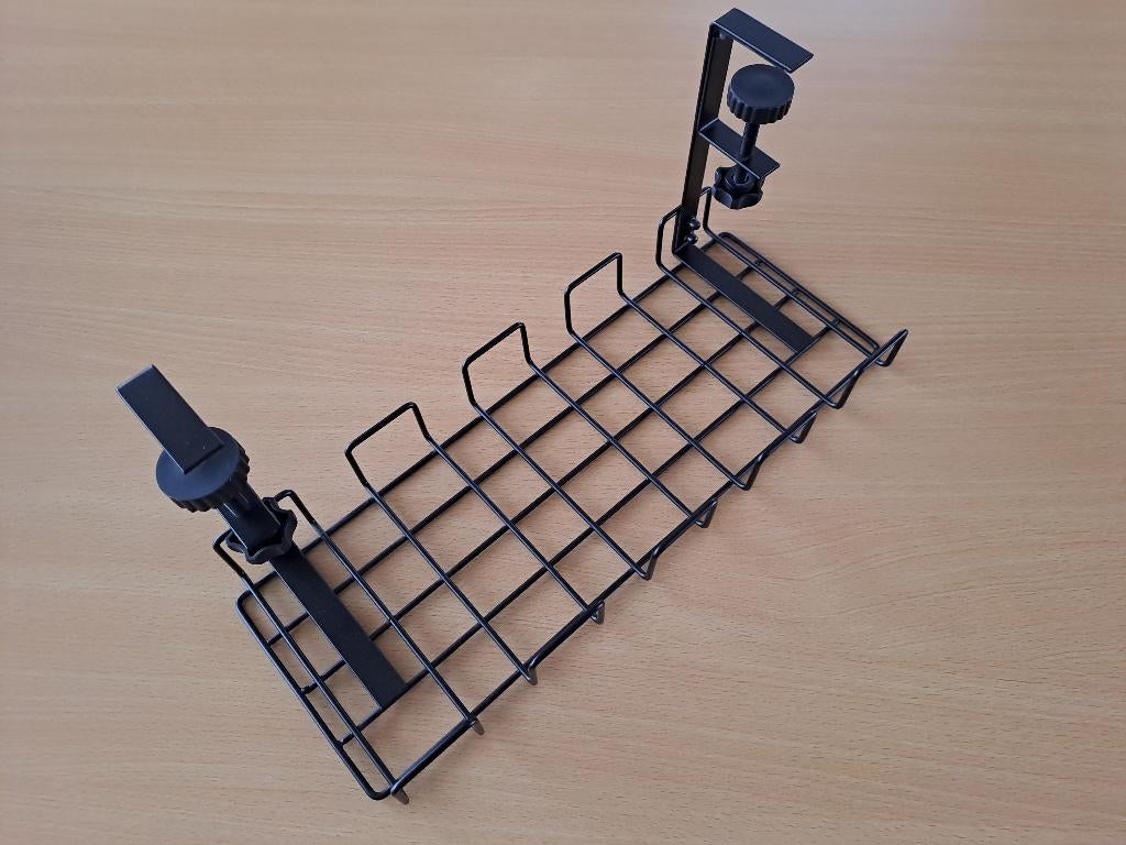 Zwarte kabelhouder voor onder bureau, Divers, Accessoires de bureau, Comme neuf, Enlèvement