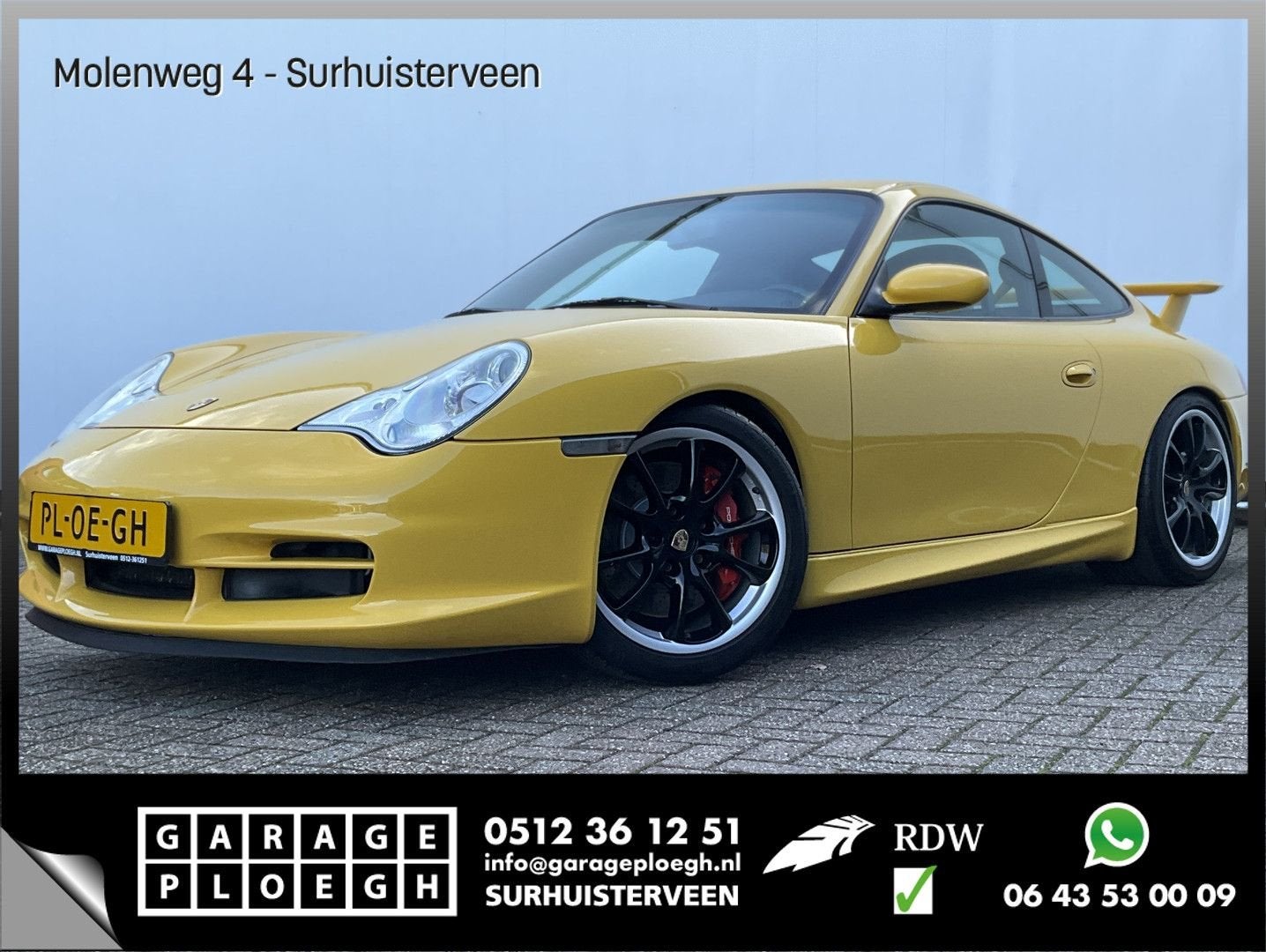 Porsche 996 3.6 Coupé 996 GT3 Collect Car Speed Gelb Carbon, Auto's, Overige modellen, Overige kleuren, Lederen bekleding, Bedrijf