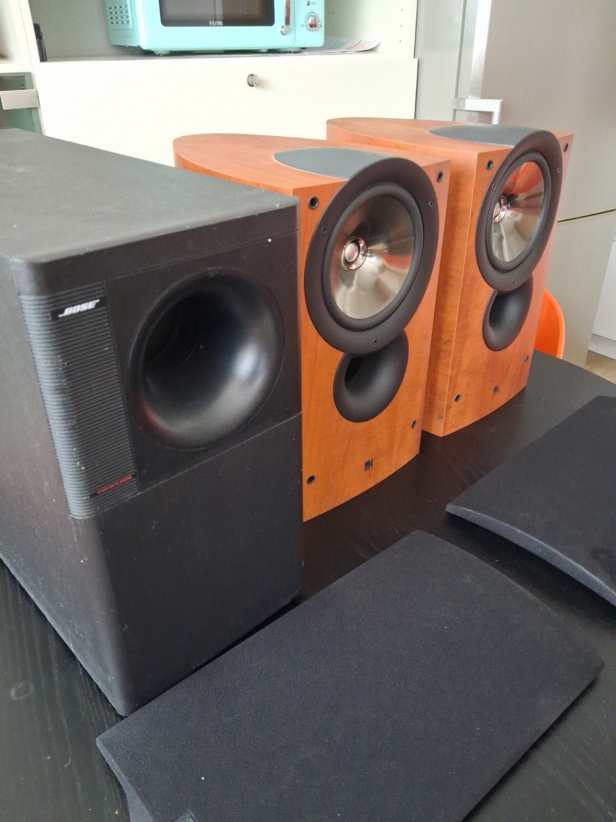 Kef IQ 3 avec caisson de basses Bose, Enlèvement, Bose