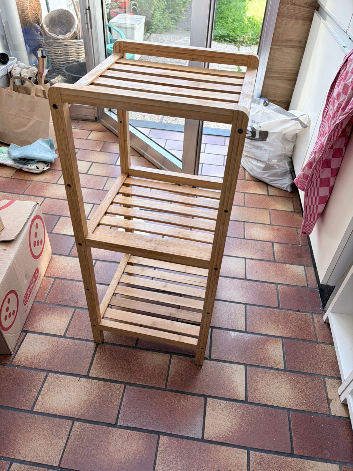 Houten rek, Tuin en Terras, Ophalen, Gebruikt, Hout