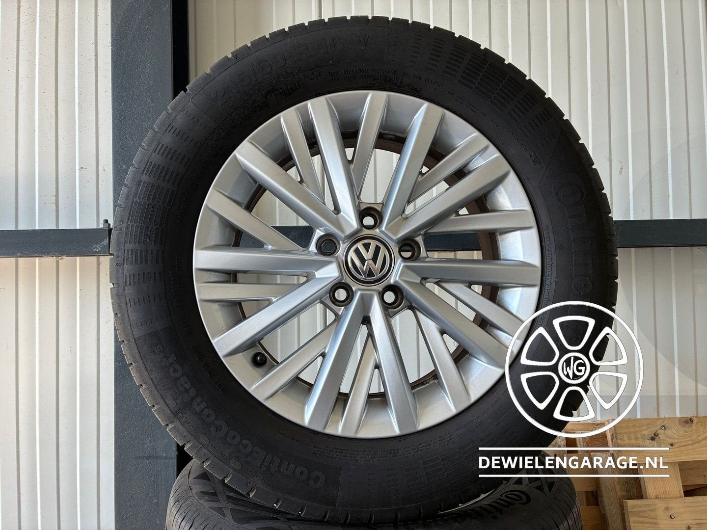 VW T-Roc Originele Chester velgen + Continental banden 5x112, Gebruikt, -, -, Banden en Velgen