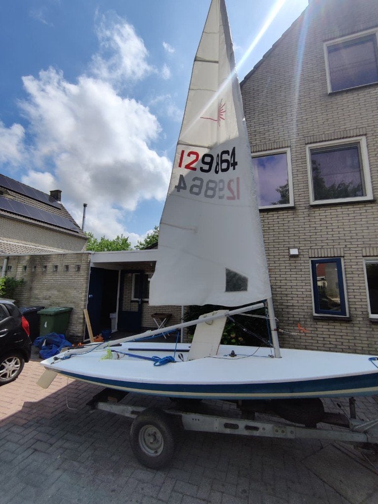 Laser Zeilboot met standaard zeil en trailer, Ophalen, Laser, Gebruikt, Laser