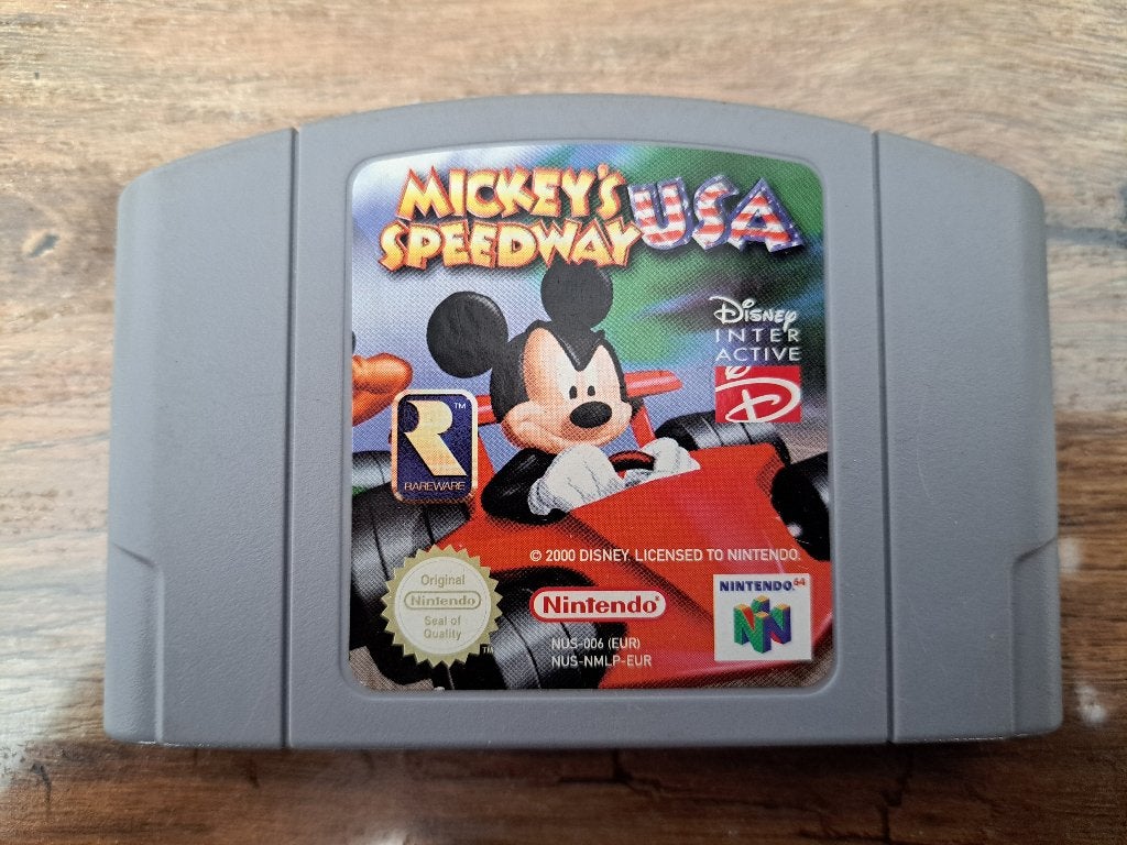 Mickey's Speedway USA Nintendo 64 (N64-PAL), Games en Spelcomputers, Games | Nintendo 64, 1 speler, Racen en Vliegen, Ophalen of Verzenden