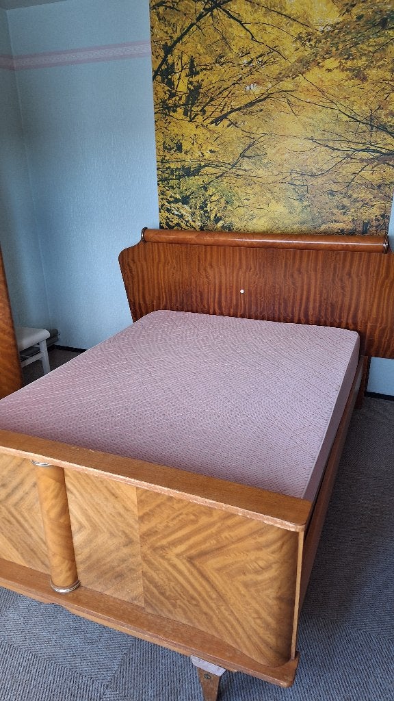 twee persoonsbed met kleerkast, Huis en Inrichting, Ophalen, Gebruikt, Tweepersoons