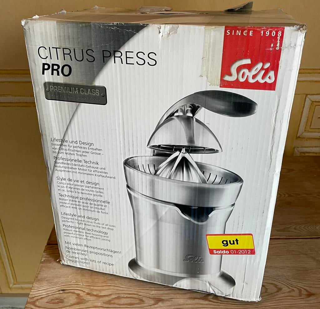Citrus press pro nieuw in de doos solis, Ophalen, Zo goed als nieuw