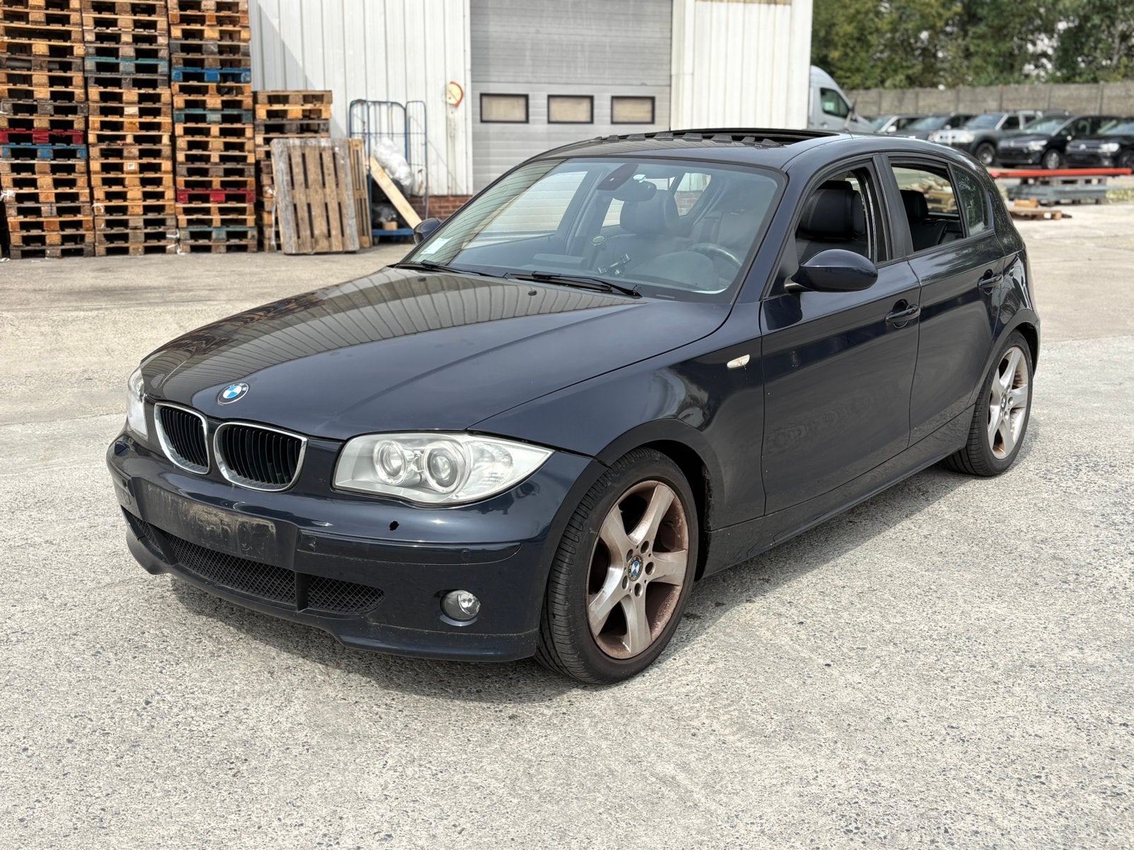 BMW 118d 2.0 DIESEL, Auto's, BMW, 1 Reeks, Zwart, Blauw, Leder