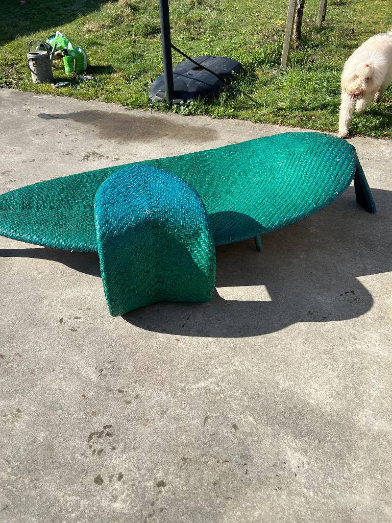 Chaise longue en rotin, Jardin & Terrasse, Chaises longues, Enlèvement, Comme neuf, Rotin