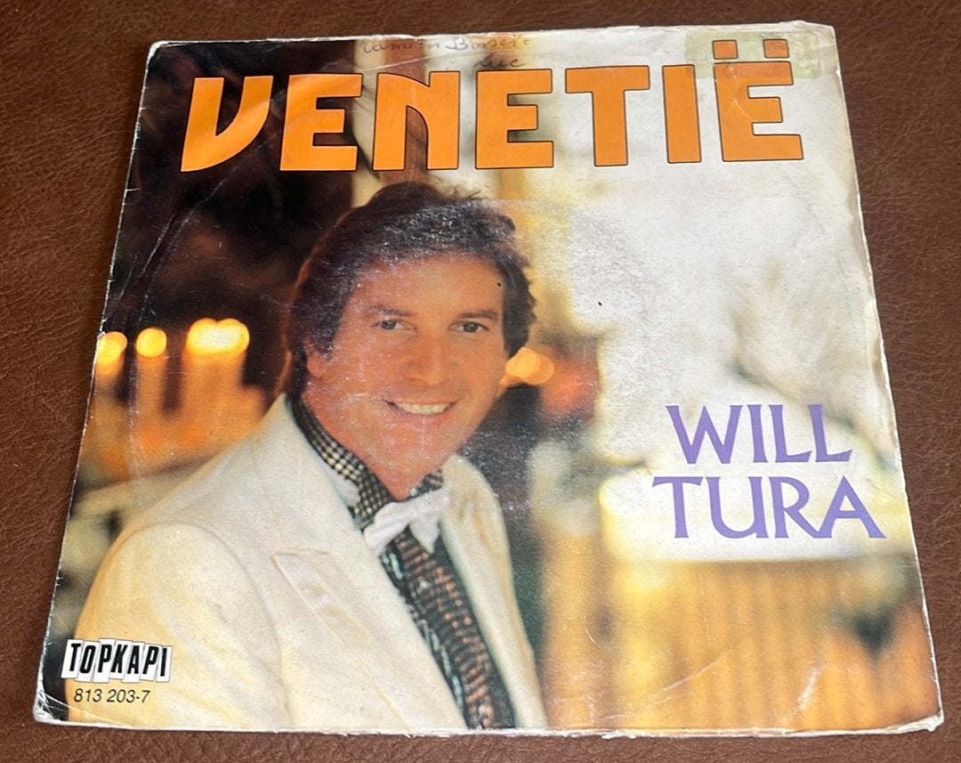 Will Tura ‎– Venetië - 7” vinyl single - BE 1983, Cd's en Dvd's, Vinyl | Nederlandstalig, Ophalen of Verzenden, Gebruikt