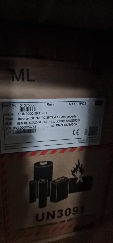 Omvormers huawei en sma, Enlèvement