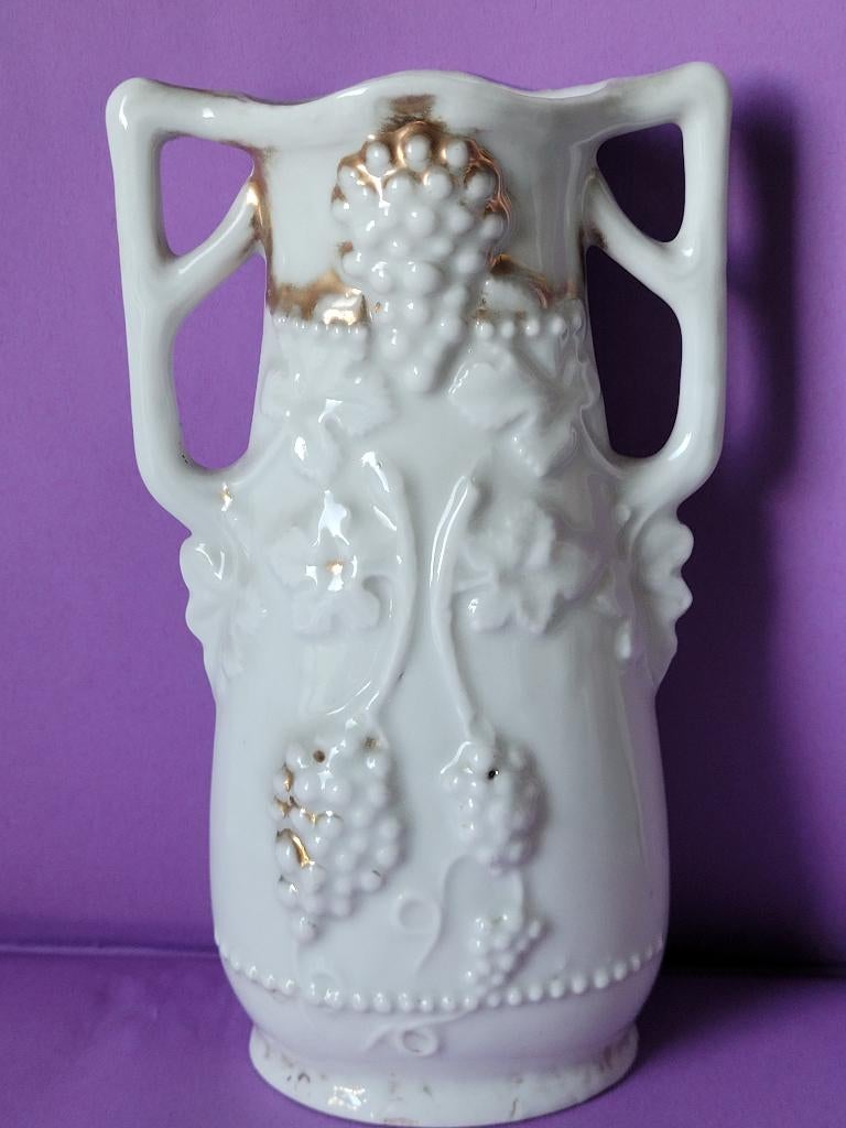vase de mariée porcelaine blance/1900 Napoléon III, Antiquités & Art, Antiquités | Porcelaine, Enlèvement ou Envoi