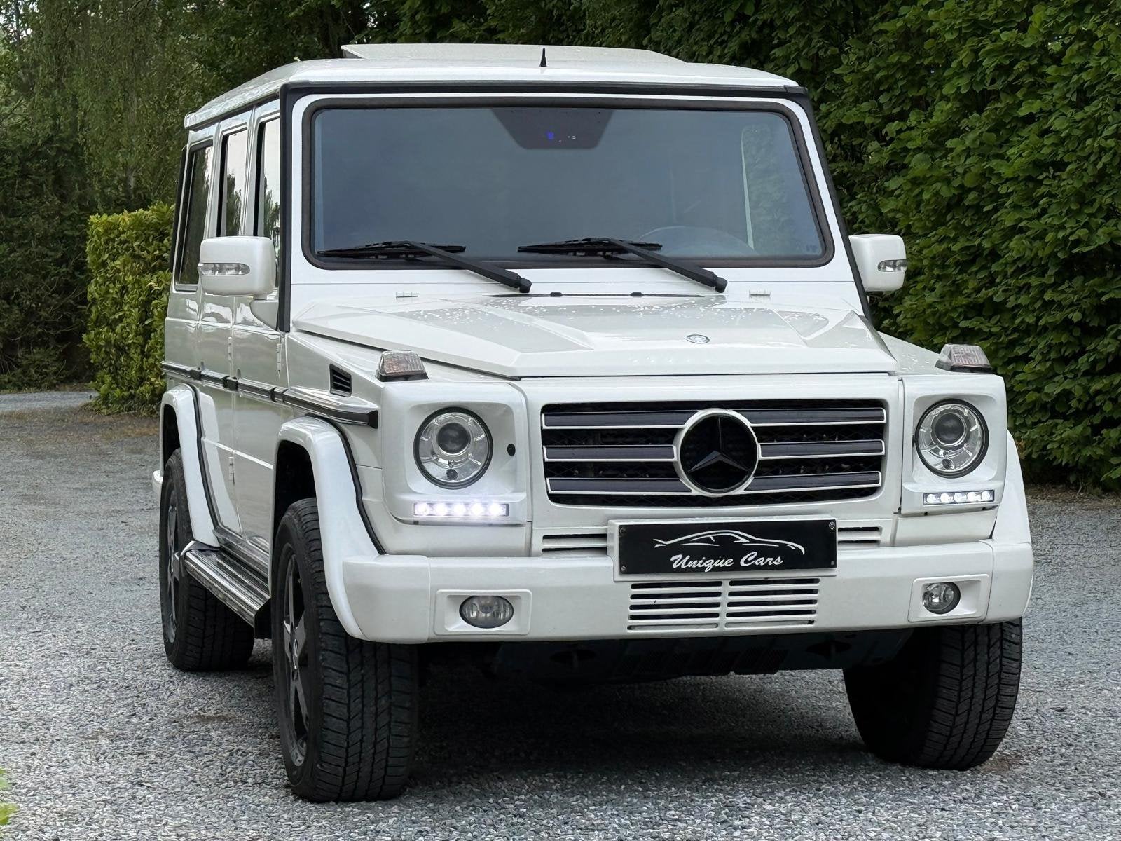 Mercedes G350 CDI Designo Pearl White/Red Zetelkoeling Full, Auto's, Automaat, Euro 5, G-Klasse, Wit