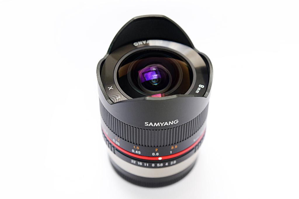Samyang 8mm f/2.8 UMC Fish-Eye II for Fuji X Mount, Enlèvement ou Envoi, Comme neuf, Objectif fisheye grand angle