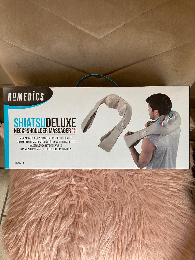 Shiatsu deluxe nek en schouder massager, Sport en Fitness, Massageproducten, Ophalen, Zo goed als nieuw, Apparaat