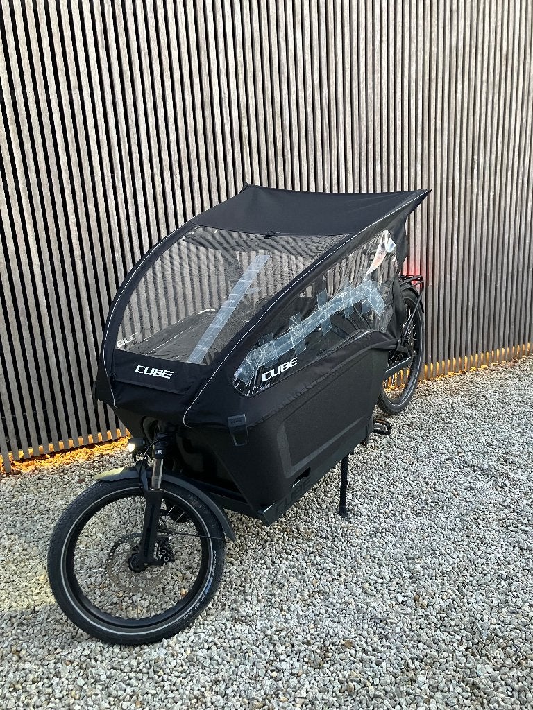 Elektrische Bakfiets - Cube Cargo Dual Hybrid (1000Wh), Autres marques, Enlèvement, Utilisé, 2 enfants