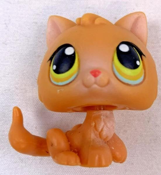 Littlest Pet Shop Hasbro LPS #86 Kat Oranje Geel vintage, Verzenden, Zo goed als nieuw