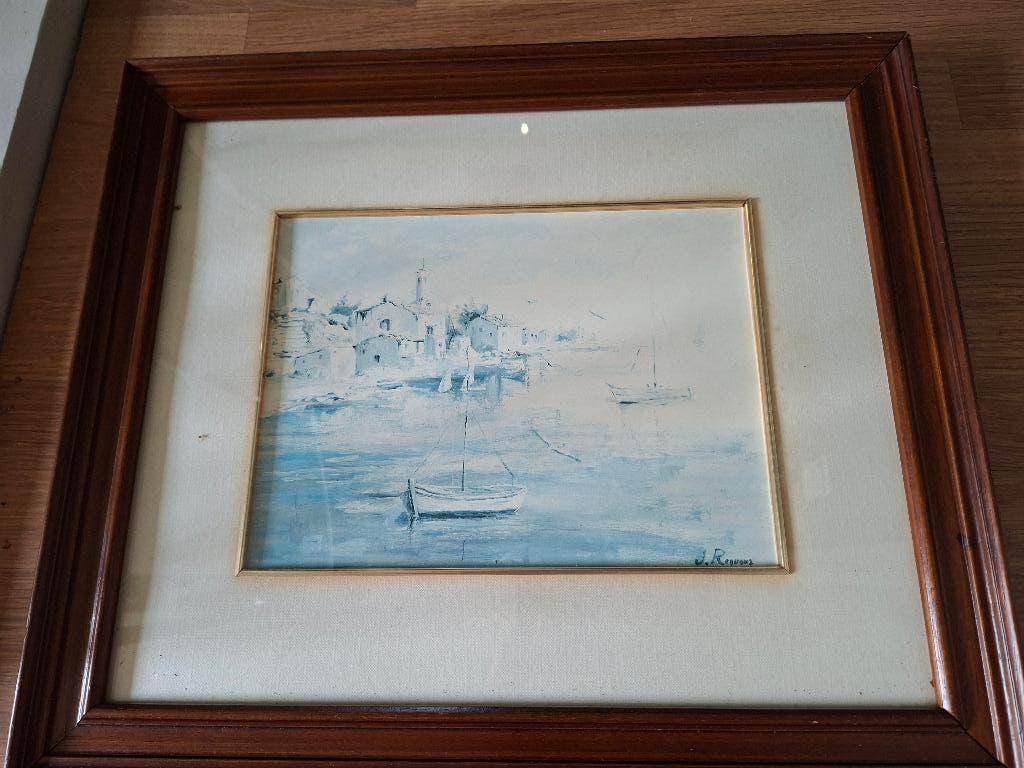 Aquarel, Antiek en Kunst, Kunst | Schilderijen | Klassiek, Ophalen