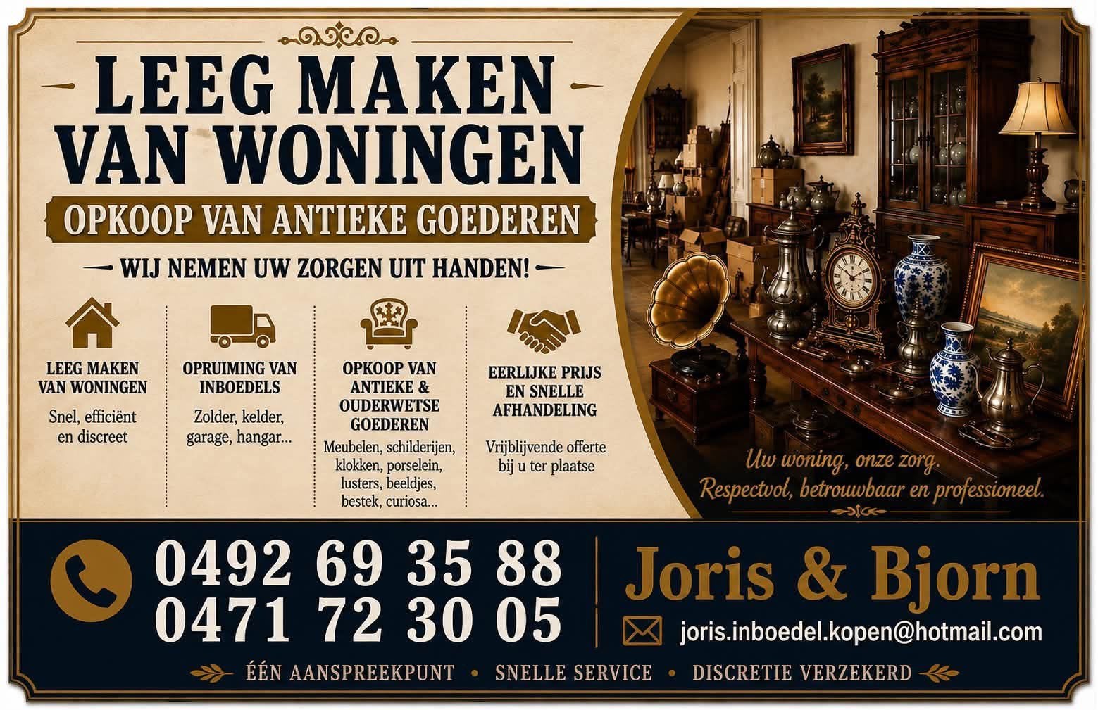 Meubels, Ophalen, Zo goed als nieuw
