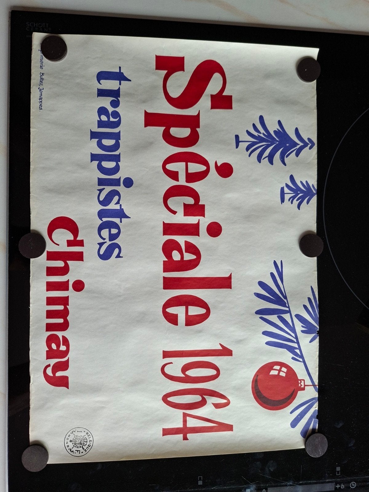 Affiche Chimay 1964 "spéciale", Collections, Marques de bière