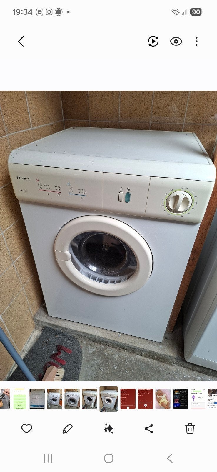 Droogkast in goede staat ,weg wegens verhuis  te Eksaarde, Elektronische apparatuur, Droogkasten, Ophalen, Gebruikt