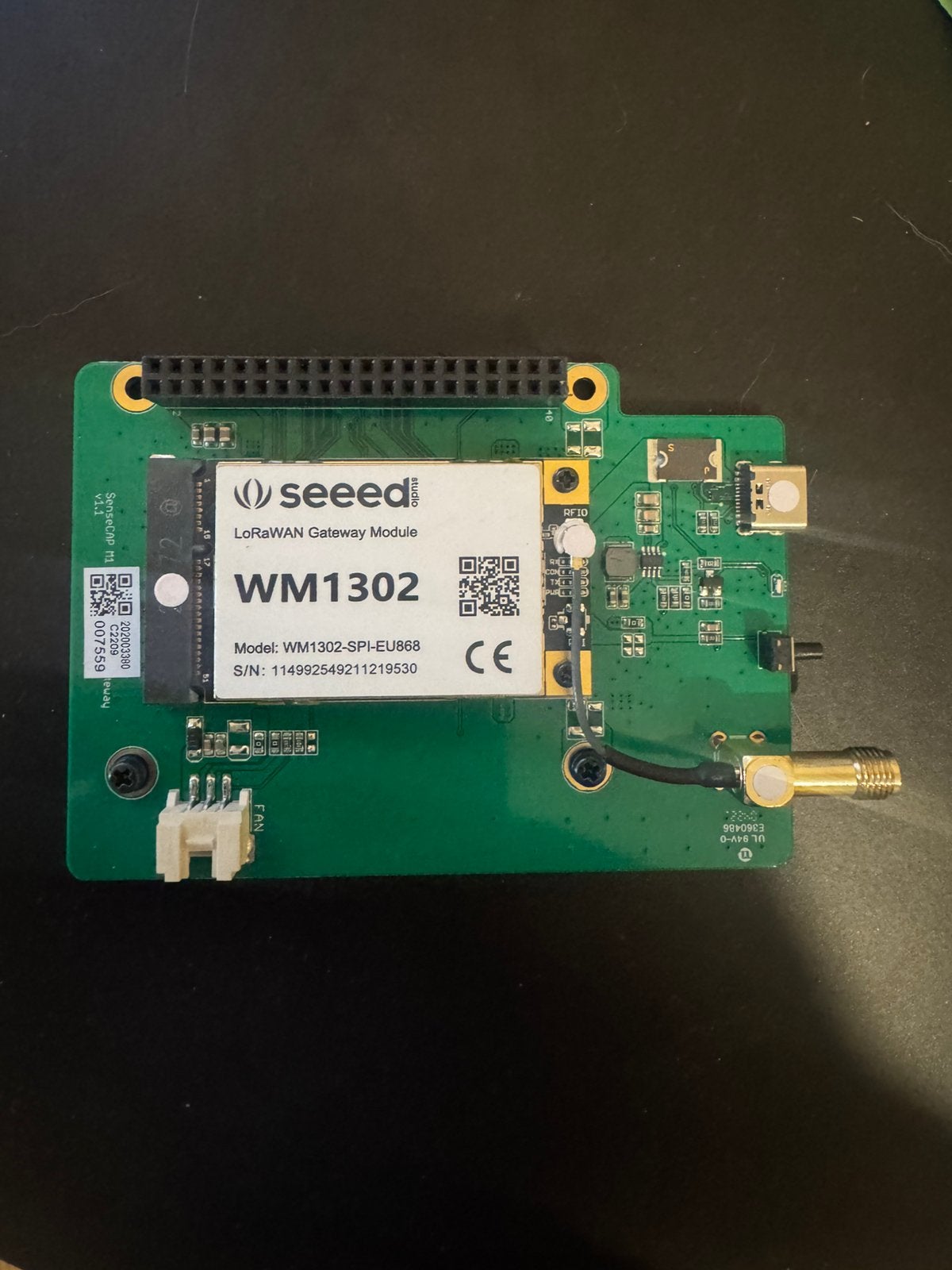 Seeed Lorawan module WM1302, Telecommunicatie, Antennes en Masten, Ophalen of Verzenden, Zo goed als nieuw