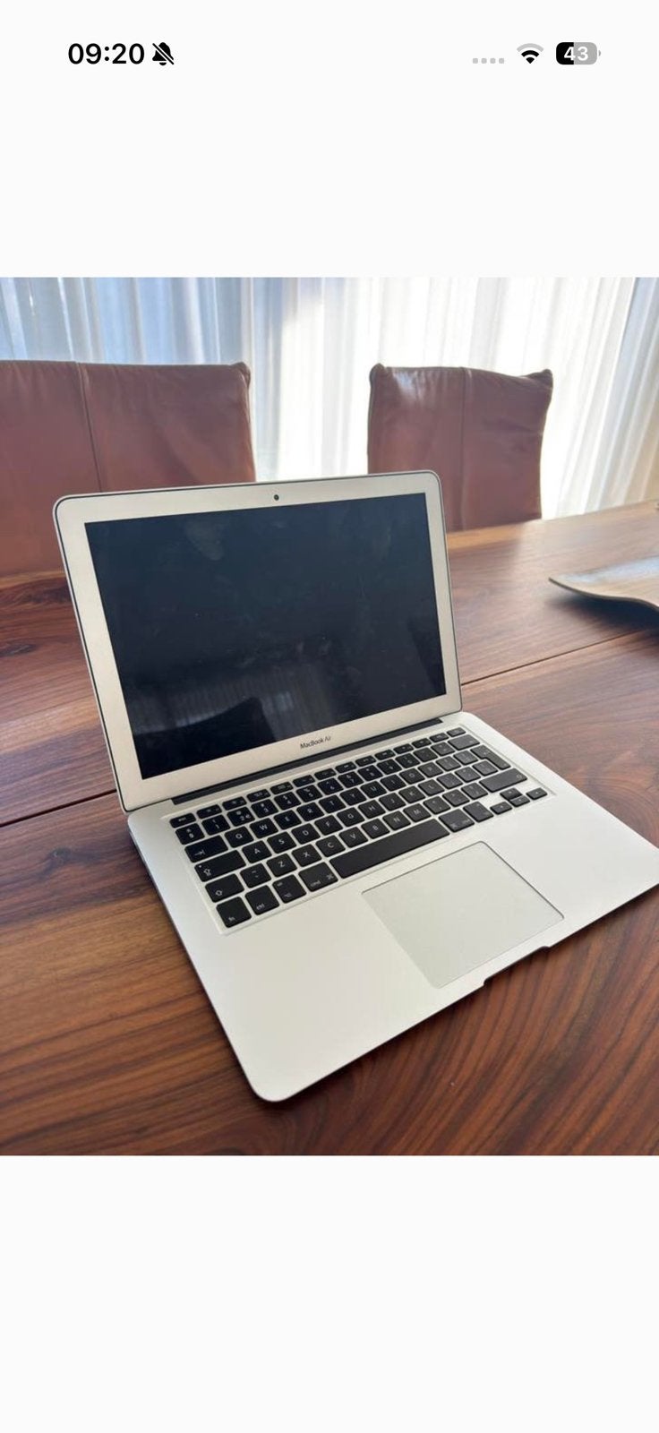Macbook Air, Ophalen of Verzenden, Gebruikt, MacBook